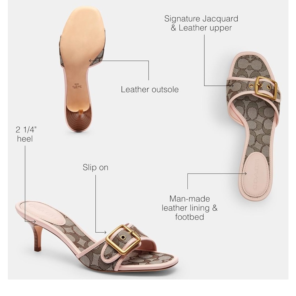 COACH Women's Margot Sandals - Picture 2 of 4